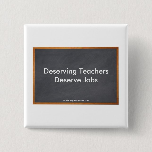 Verdienend verdienen Lehrer Jobs, Button (Vorderseite)
