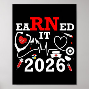 Verdient 2026 für die Krankenpflegeschule oder RN Poster