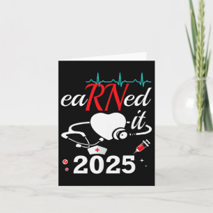 verdiente es Krankenschwester Abschluss 2025 Nursi Karte