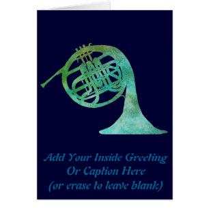 Verdigris-französisches Horn