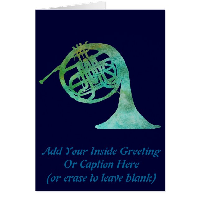 Verdigris-französisches Horn (Vorne)