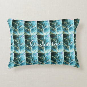 Verdigris-Kupferblatt Thunder_Cove Dekokissen