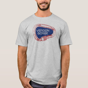 Verdon Gorge France Rock Klettersteig Carabiner T-Shirt