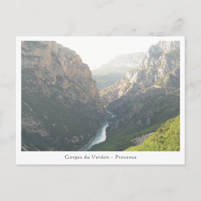 Verdon Gorge, Frankreich Postkarte (Vorderseite)
