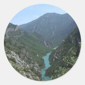 Verdon Gorge Runder Aufkleber