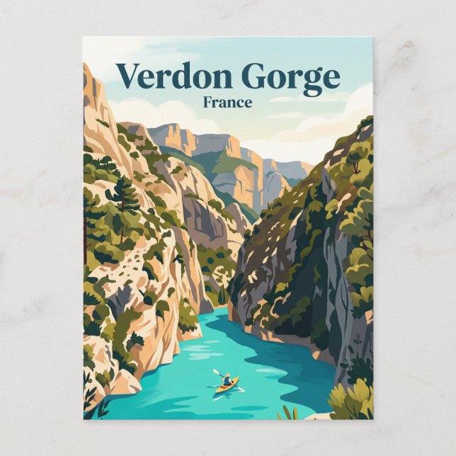 Verdon-Schlucht Frankreich Postkarte (Vorderseite)
