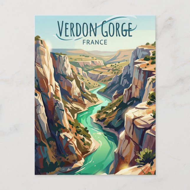 Verdon-Schlucht Frankreich Postkarte (Vorderseite)