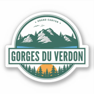 Verdon-Schlucht - les Gorges du Verdon Reise Motor Aufkleber