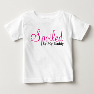 Verdorben durch meinen Vati - Weiß Baby T-shirt