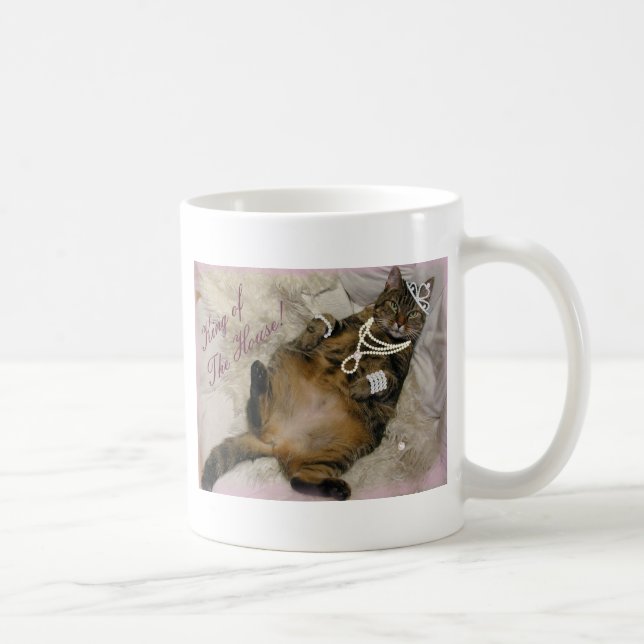 VERDORBENE PRINZESSIN CAT LAYING ON BACK TASSE (Rechts)