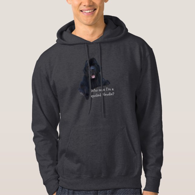 Verdorbener Neufundland-Hund Hoodie (Vorderseite)
