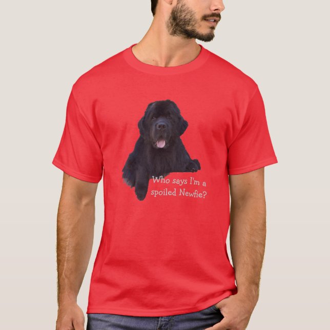 Verdorbener Neufundland-Hund T-Shirt (Vorderseite)