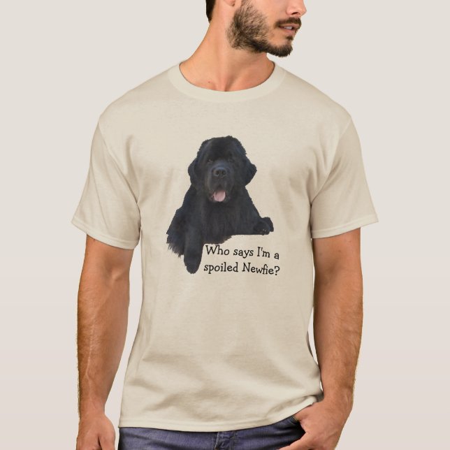Verdorbener Neufundland-Hund T-Shirt (Vorderseite)