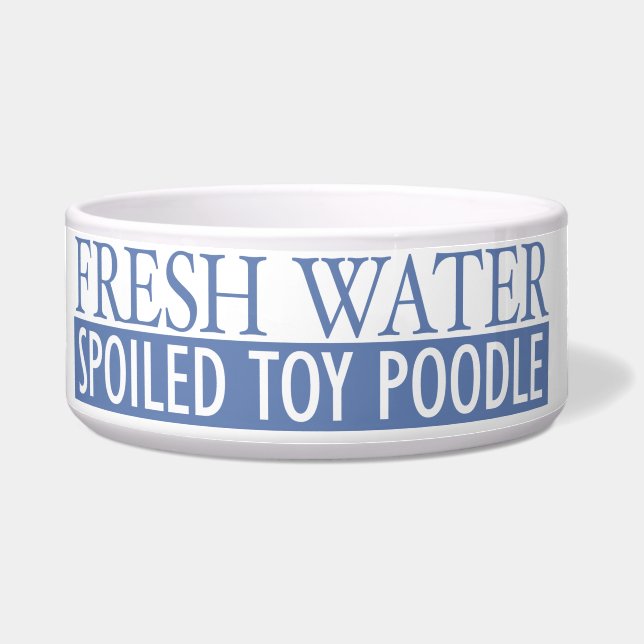 verdorbener Zwergpudel Napf (Vorderseite)