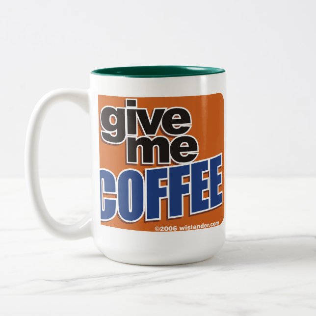 Verdrahteter Kaffee 1 Zweifarbige Tasse (Links)