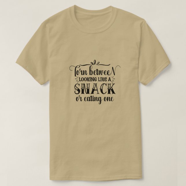 Verdrehen Sie sich zwischen einem Imbiss oder eine T-Shirt (Design vorne)