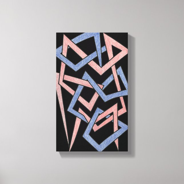 Verdrehte Farbtöne Leinwand (Vorderseite)