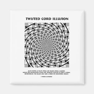 Verdrehte Schnur-Illusion (falsche Spirale) Magnet