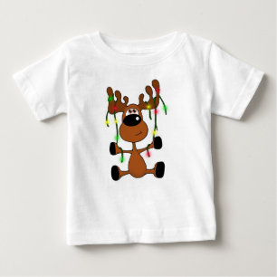 Verdrehte Weihnachtselche Baby T-shirt