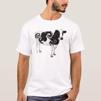 Verdrehter Kuh-Entwurf T-Shirt