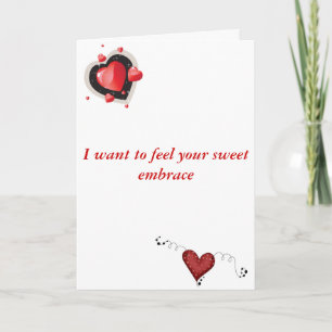 Verdrehter Valentinsgruß Feiertagskarte