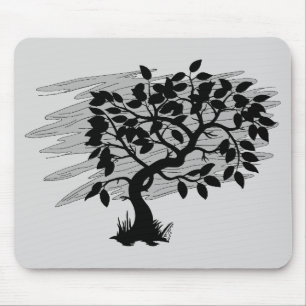 Verdrehtes Pflänzchen Mousepad