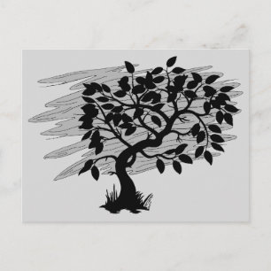 Verdrehtes Pflänzchen Postkarte