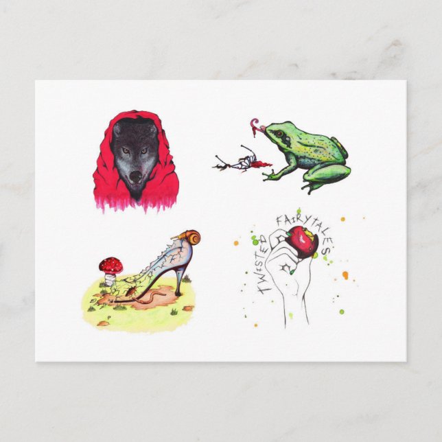 Verdrillte Fairytales (Postkarte) Postkarte (Vorderseite)