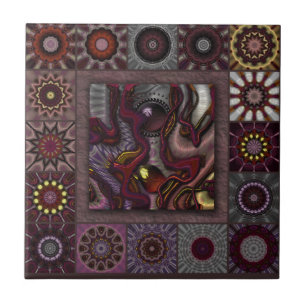 Verdunkeltes Land Fliese