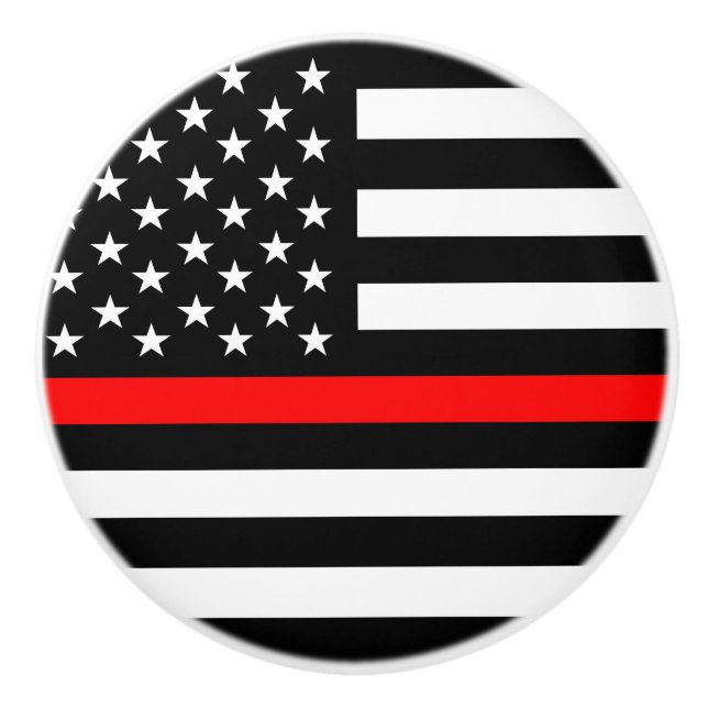 verdünnen Sie rote Linie den vereinigten Keramikknauf (Vorderseite)