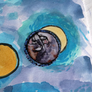 Verdünnte Calico Cat Cuddles Maine Coon Cats Runder Aufkleber