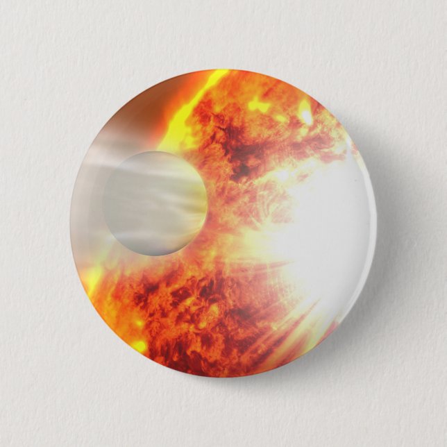 Verdunstung der Atmosphäre von Hd 189733b Button (Vorderseite)