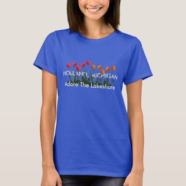 Verehren Sie das Lakeshore - Holland, Michigan T-Shirt (Vorderseite)
