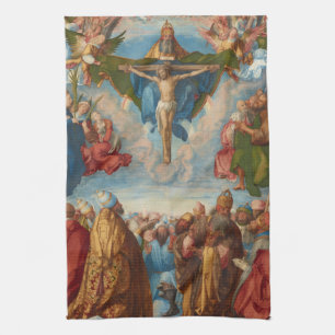 Verehrung der Dreifaltigkeit, Detail von Albrecht  Geschirrtuch