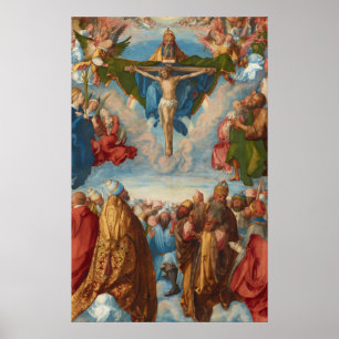 Verehrung der Dreifaltigkeit, Details von Albrecht Poster