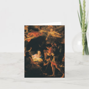 Verehrung der Engel der Schäfer w Feiertagskarte