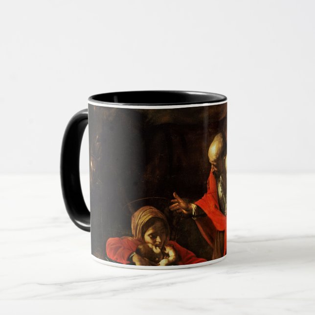 Verehrung der Hirten (Caravaggio) Tasse (Vorderseite Links)
