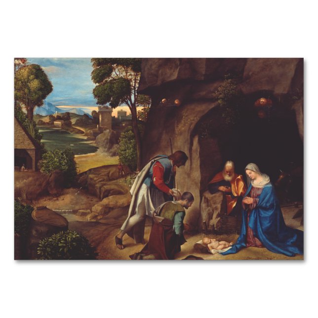 Verehrung der Hirten durch Giorgione Tischnummer (Vorderseite)