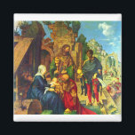 Verehrung der Magi - Albrecht Durer - c1504 Magnet<br><div class="desc">Malerei mit dem Titel "Verehrung der Magie" von Albrecht Durer. Gemalt um 1504.</div>