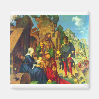 Verehrung der Magi - Albrecht Durer - c1504 Magnet