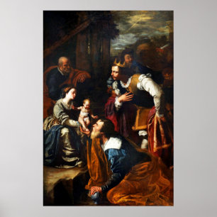 Verehrung der Magi - Artemisa Gentileschi Poster