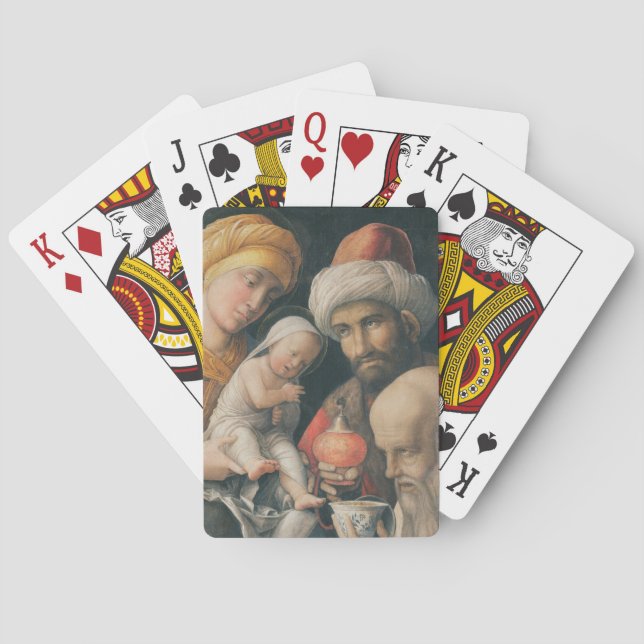 Verehrung der Magi, C.1495-1505 Spielkarten (Rückseite)