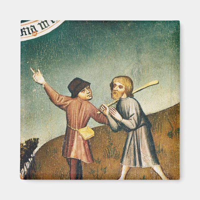 Verehrung der Magi, Details der Magnet (Vorne)