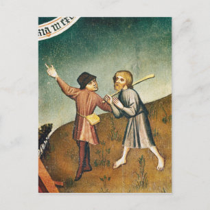 Verehrung der Magi, Details der Postkarte