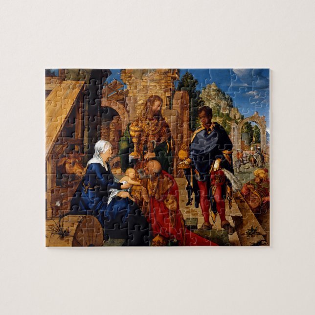 Verehrung der Magi durch Albrecht Durer Puzzle (Horizontal)