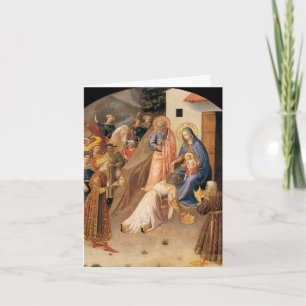 Verehrung der Magi durch Fra Angelico 1423 Feiertagskarte