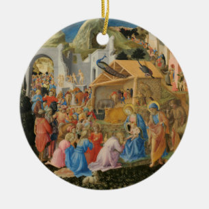 Verehrung der Magi durch Fra Angelico und Filippo Keramik Ornament