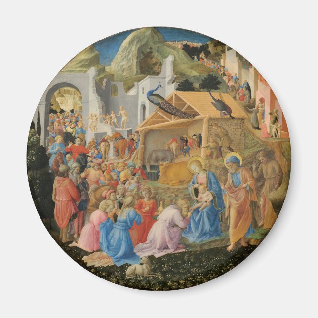 Verehrung der Magi durch Fra Angelico und Filippo Magnet (Vorne)