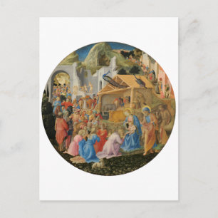 Verehrung der Magi durch Fra Angelico und Filippo Postkarte