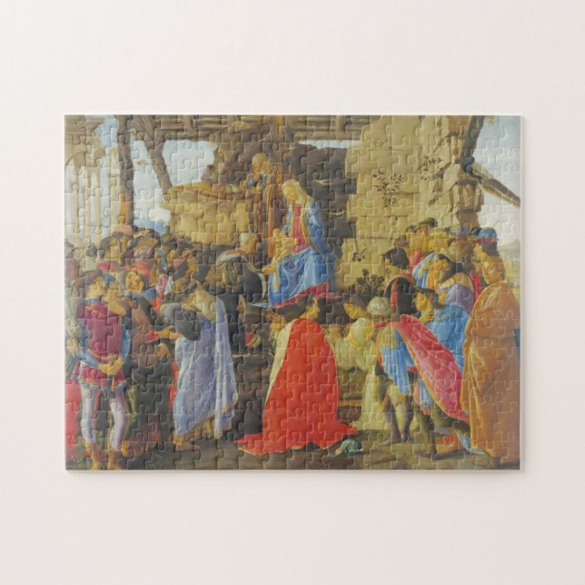 Verehrung der Magi durch Sandro Botticelli 1475 Puzzle (Horizontal)